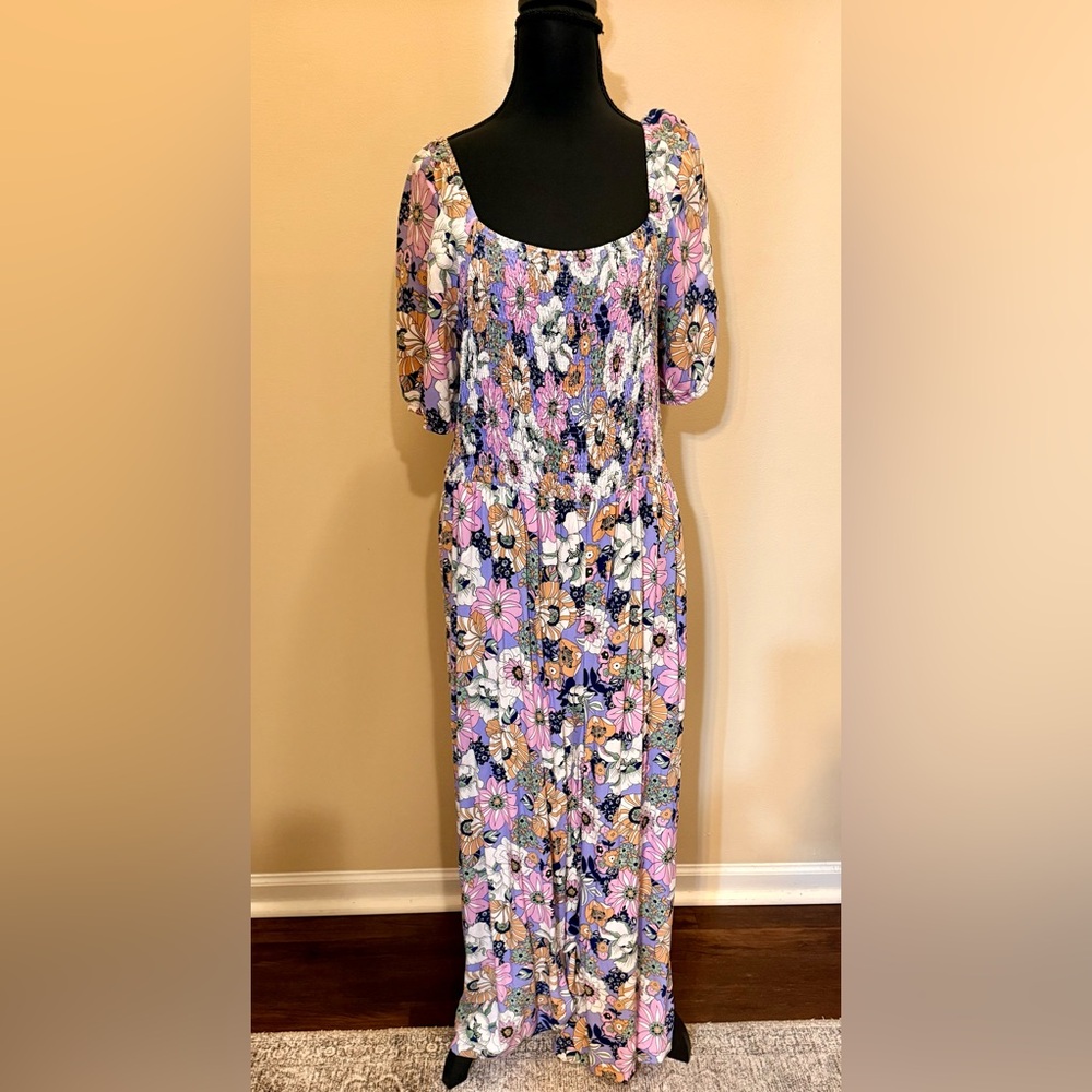 Floral Print Women's Romper
